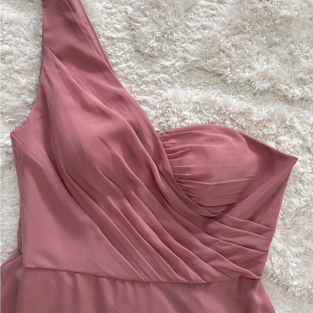 Chic Mauve One-Shoulder Dress
